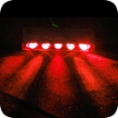 Lamptron 5 Spread Lazer LED - Red