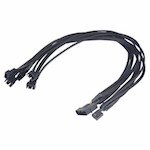 Noordpool 5-Way PWM Splitter Cable Black/Black